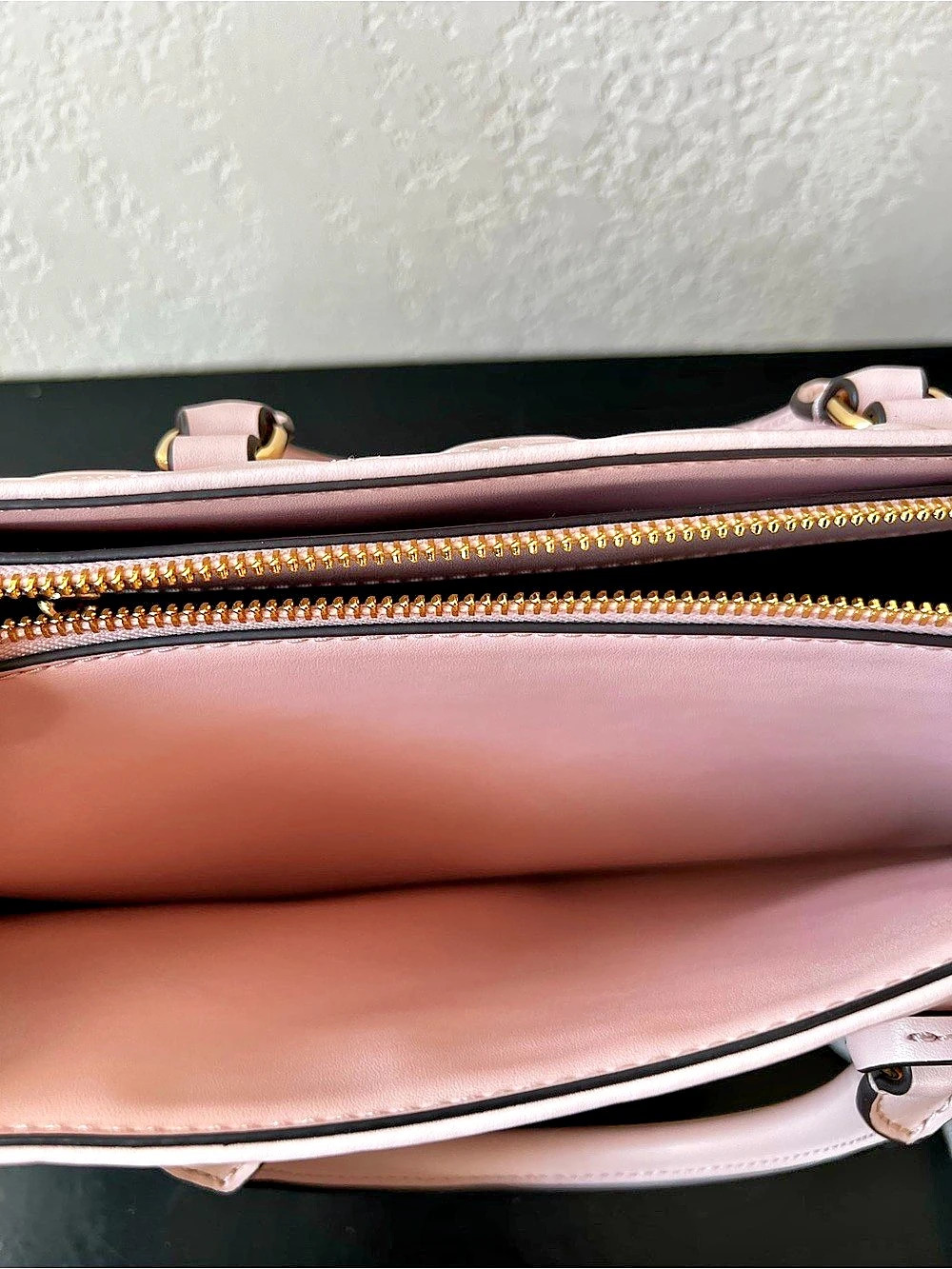 NWT Michael Kors Sheila Medium Heart Embroidered Satchel in Powder Blush Pink - Picture 7 of 11